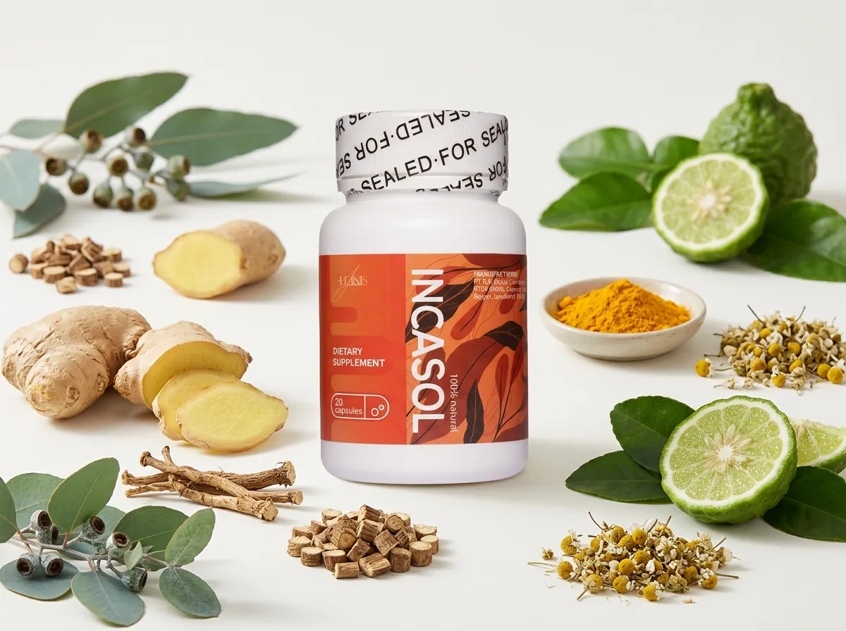 Natural Incasol blood pressure ingredients growing in a garden setting