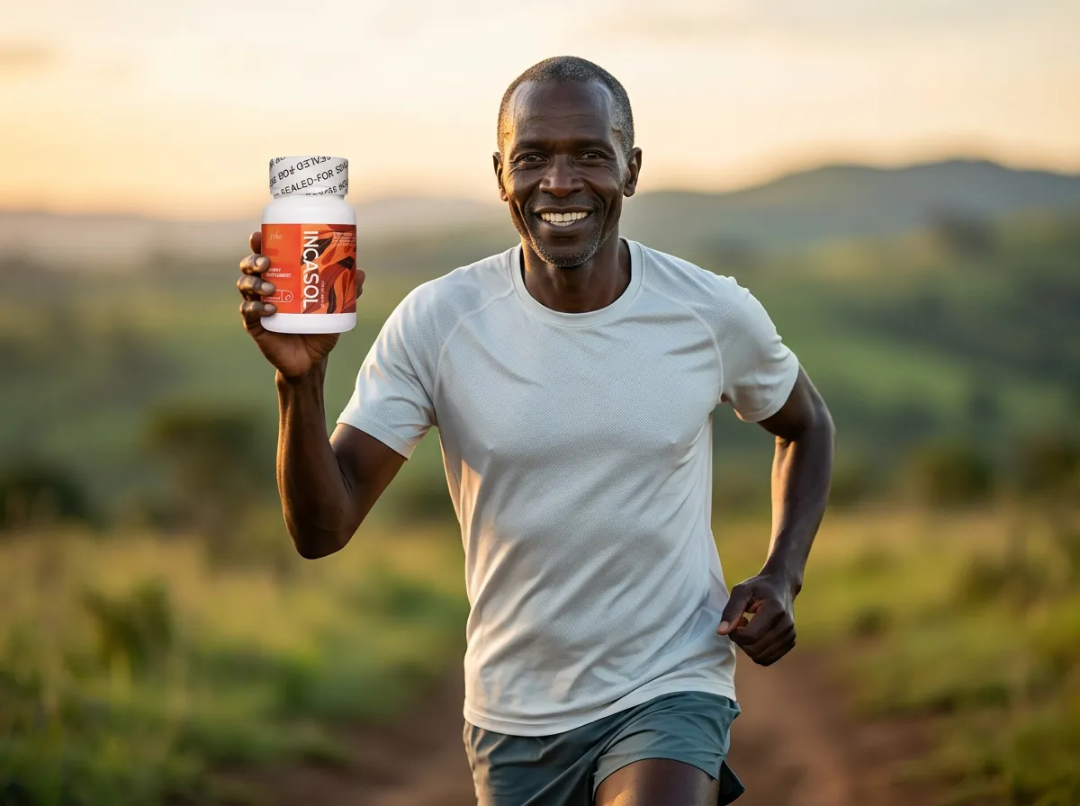 Kenyan runner training outdoors to support heart health and cardiovascular fitness